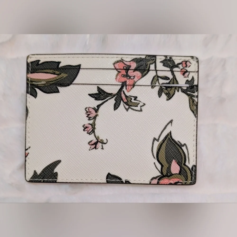 NWT 2FER Kate Spade Card Holder &  Crossbody Bag - Green Floral - Picture 3 of 11